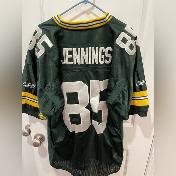 Green Bay Packers Greg Jennings #85 Reebok jersey with Super Bowl XLV patch - Picture 3 of 10